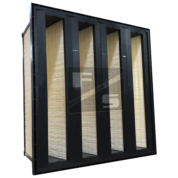 12x24x12 Super-Cell V MERV 15 Rigid-Cell Air Filter, Plastic Frame, Single Header