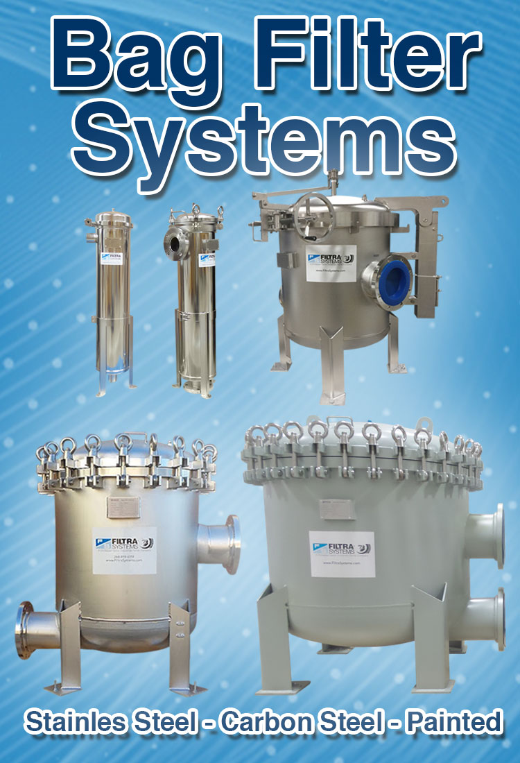 Sack Filter System Bag Filter Systems-Housing/Vessels – Filtra Supply