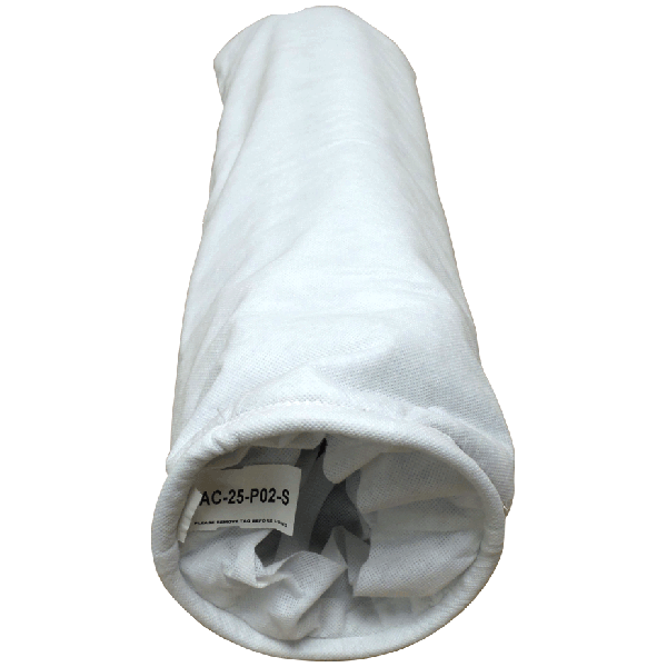 AC-25-S02-S 25 Micron Multi-Layer Carbon Lined Polyester Size 2 Liquid Filter Bag (Qty 4)