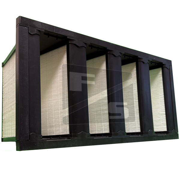 Super-Cell V MERV 15 12x24x12 Rigid-Cell Air Filter, Plastic Frame, Single Header