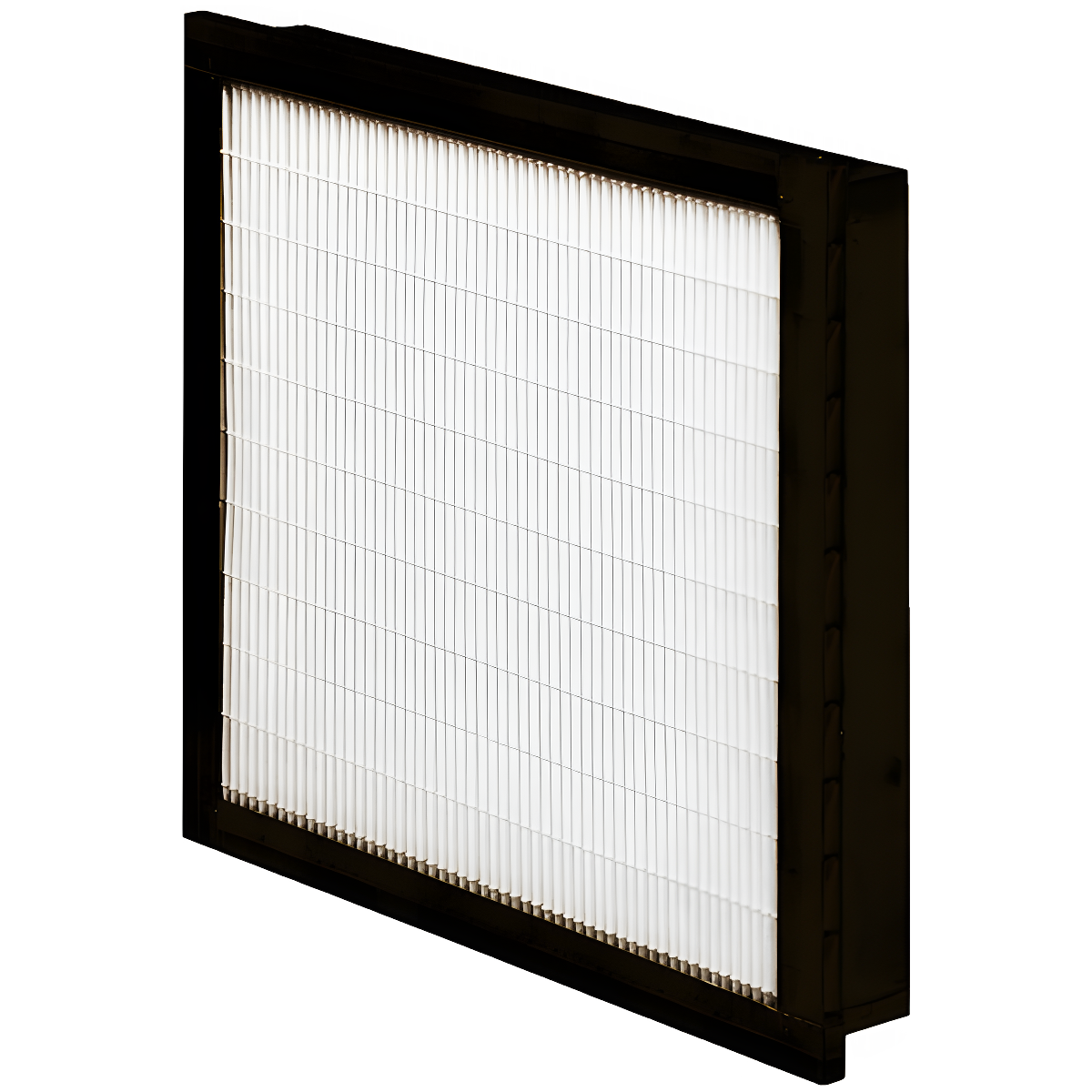 MERV 13 20x20x4 Mini-Pleat Air Filter Plastic Frame, Single Header